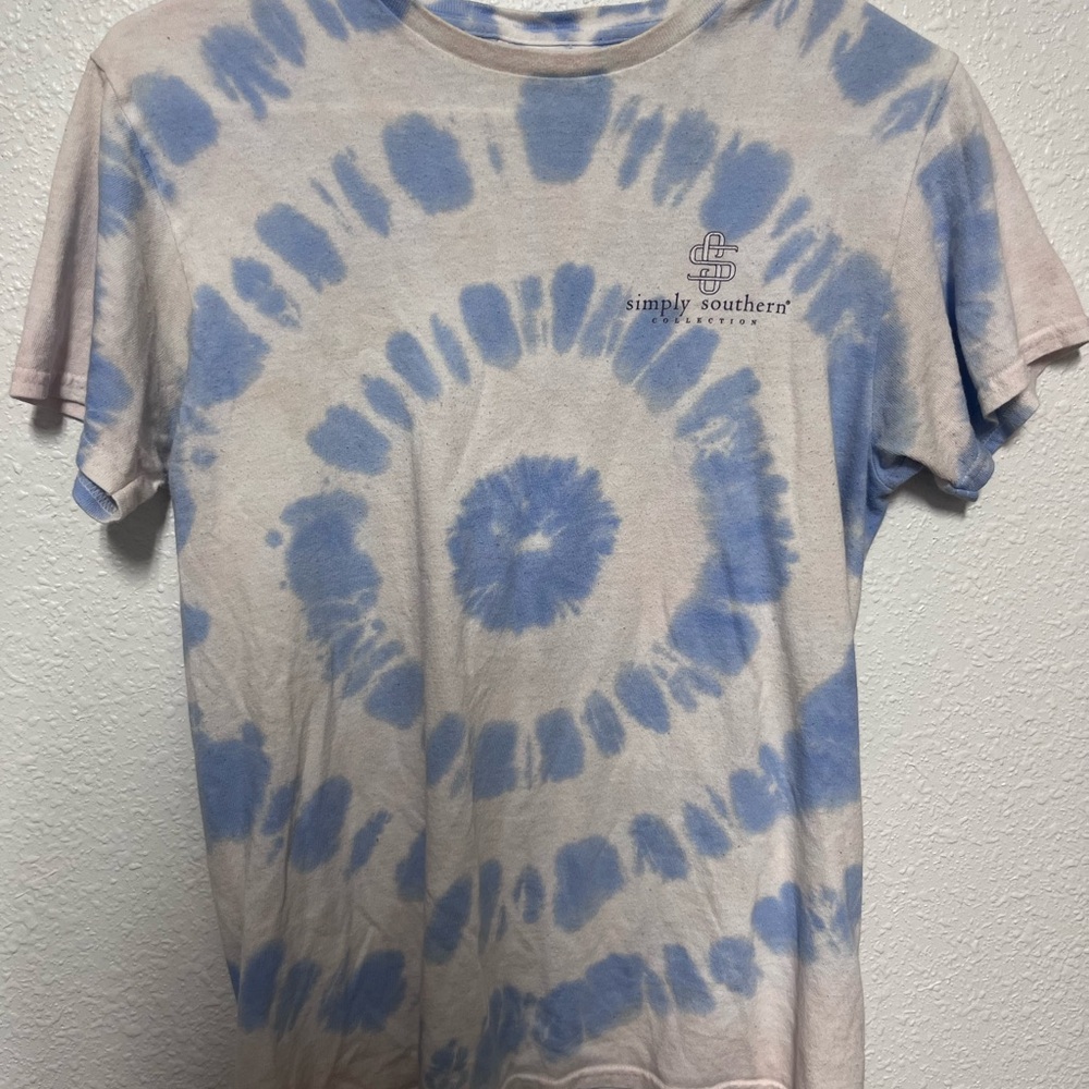 Simply Southern Blue and White Short Sleeve Tee